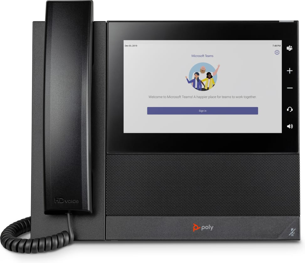 POLY CCX 600 Professional Multimedia Phone for Microsoft Teams, PoE compatible (82Z84AA) — image 1