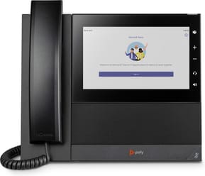 POLY Téléphone multimédia professionnel CCX 600 pour Microsoft Teams et compatible PoE (82Z84AA)