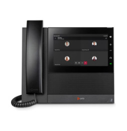 POLY Téléphone multimédia professionnel CCX 600 pour Microsoft Teams et compatible PoE (82Z84AA)