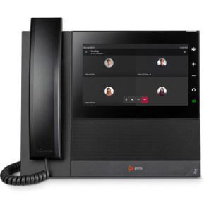 POLY Téléphone multimédia professionnel CCX 600 pour Microsoft Teams et compatible PoE (82Z84AA)