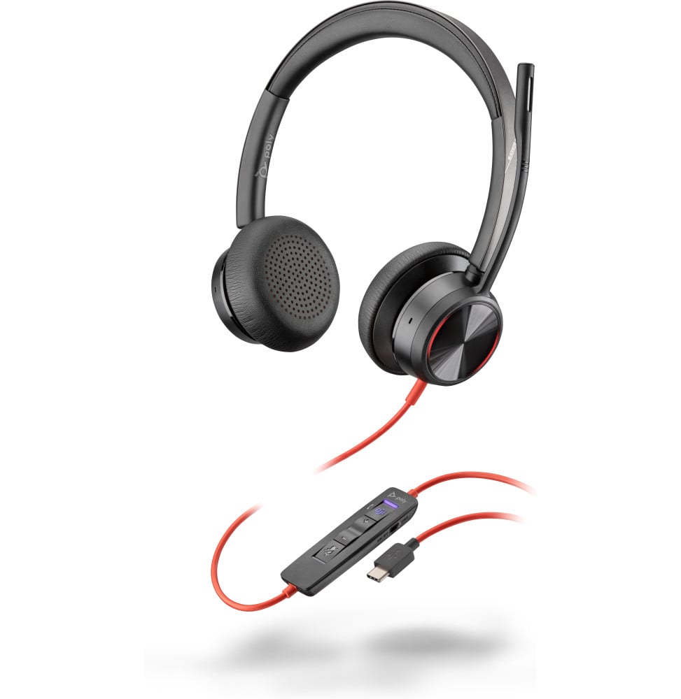 POLY Micro-casque Blackwire 8225 USB-C certifié Microsoft Teams (772K5AA)