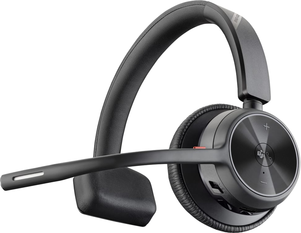 سماعة رأس بميكروفون POLY Voyager 4310-M معتمدة لـ Microsoft Teams USB-C + مستقبل BT700 + قاعدة شحن (77Y97AA) — صورة 1
