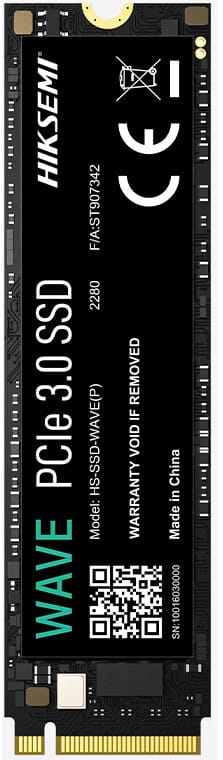 Disque Dur interne SSD Hiksemi Wave(P) M.2 2280 PCIe 3.0 NVMe 256 Go (HS-SSD-WAVE-P-256G)