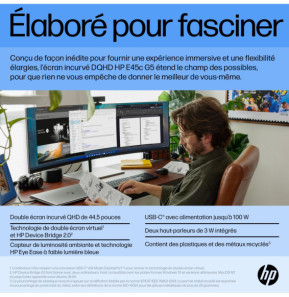 HP Écran incurvé DQHD E45c G5 Écran incurvé DQHD HP E45c G5  (6N4C1E9)