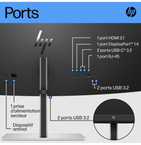 HP Écran incurvé DQHD E45c G5 Écran incurvé DQHD HP E45c G5  (6N4C1E9)