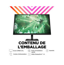 HP OMEN by HP Écran gamer QHD 165 Hz OMEN 27 pouces - OMEN 27q Écran gamer QHD 165 Hz OMEN 27 pouces - OMEN 27q  (780H4E9)
