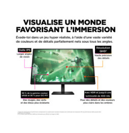HP OMEN by HP Écran gamer QHD 165 Hz OMEN 27 pouces - OMEN 27q Écran gamer QHD 165 Hz OMEN 27 pouces - OMEN 27q  (780H4E9)