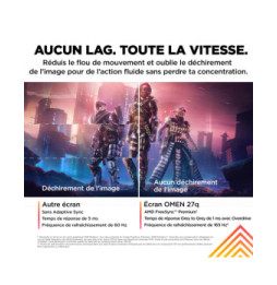 HP OMEN by HP Écran gamer QHD 165 Hz OMEN 27 pouces - OMEN 27q Écran gamer QHD 165 Hz OMEN 27 pouces - OMEN 27q  (780H4E9)