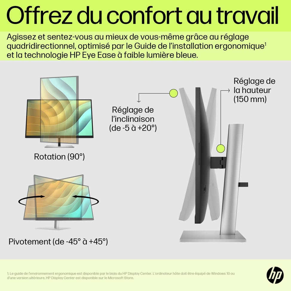 HP Écran USB-C QHD E27u G5 Écran USB-C QHD HP E27u G5  (6N4D3AA) — image 8