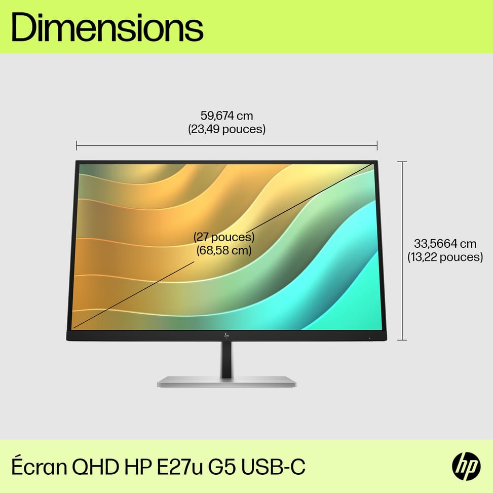HP Écran USB-C QHD E27u G5 Écran USB-C QHD HP E27u G5  (6N4D3AA) — image 13