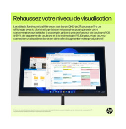 HP Écran USB-C QHD E27u G5 Écran USB-C QHD HP E27u G5  (6N4D3AA)