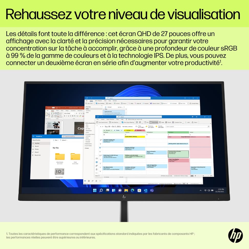 HP Écran USB-C QHD E27u G5 Écran USB-C QHD HP E27u G5  (6N4D3AA) — image 14