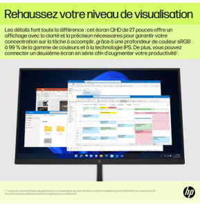 HP Écran USB-C QHD E27u G5 Écran USB-C QHD HP E27u G5  (6N4D3AA)
