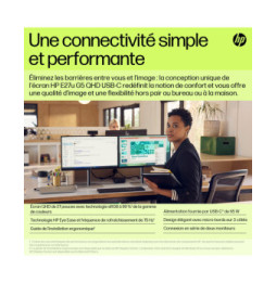 HP Écran USB-C QHD E27u G5 Écran USB-C QHD HP E27u G5  (6N4D3AA)
