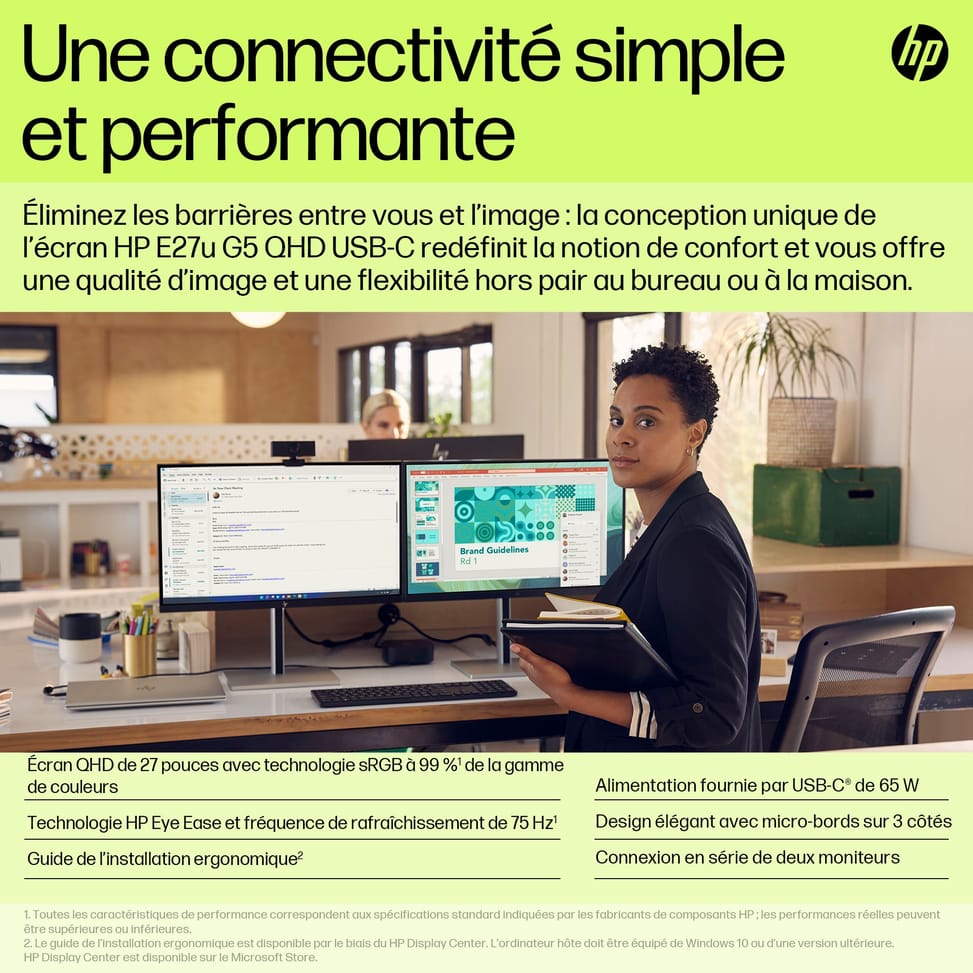 HP Écran USB-C QHD E27u G5 Écran USB-C QHD HP E27u G5  (6N4D3AA) — image 15