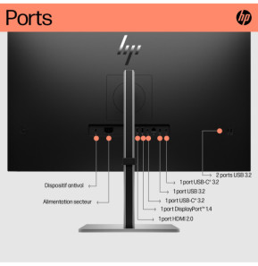 HP Écran USB-C 4K E32k G5 Écran USB-C 4K HP E32k G5  (6N4D6AA)