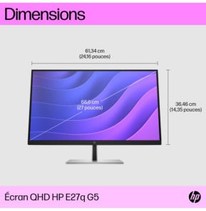 HP Écran QHD E27q G5 Écran QHD E27q G5 HP  (6N6F2AA)