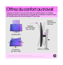 HP Écran QHD E27q G5 Écran QHD E27q G5 HP  (6N6F2AA)