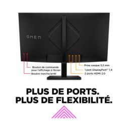 HP OMEN by HP Écran gamer incurvé QHD 165 Hz OMEN 31,5 pouces - OMEN 32c (780K6AA)