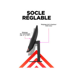 HP OMEN by HP Écran gamer incurvé QHD 165 Hz OMEN 31,5 pouces - OMEN 32c (780K6AA)