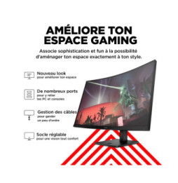 HP OMEN by HP Écran gamer incurvé QHD 165 Hz OMEN 31,5 pouces - OMEN 32c (780K6AA)