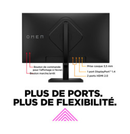 HP OMEN by HP Écran gamer QHD 165 Hz OMEN 27 pouces - OMEN 27q Écran gamer QHD 165 Hz OMEN 27 pouces - OMEN 27q  (780H4AA)