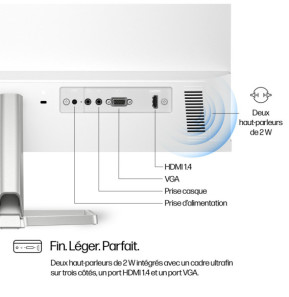 HP Series 5 23.8 inch FHD Monitor with Speakers - 524sa  Series 5 23.8 inch FHD Monitor with Speakers - 524sa  (94C36AA)