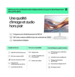 HP Series 5 23.8 inch FHD Monitor with Speakers - 524sa  Series 5 23.8 inch FHD Monitor with Speakers - 524sa  (94C36AA)