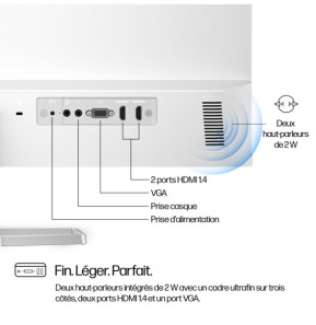 HP Series 5 27 inch FHD Monitor with Speakers - 527sa  Series 5 27 inch FHD Monitor with Speakers - 527sa  (94F48AA)