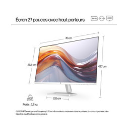 HP Series 5 27 inch FHD Monitor with Speakers - 527sa  Series 5 27 inch FHD Monitor with Speakers - 527sa  (94F48AA)