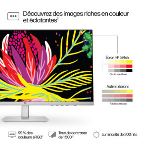 HP Series 5 23.8 inch FHD Height Adjust Monitor - 524sh  Series 5 23.8 inch FHD Height Adjust Monitor - 524sh  (94C19AA)