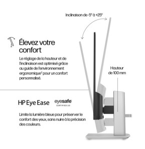 HP Series 5 23.8 inch FHD Height Adjust Monitor - 524sh  Series 5 23.8 inch FHD Height Adjust Monitor - 524sh  (94C19AA)
