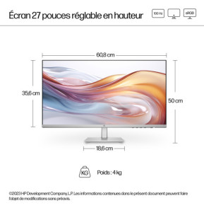 HP Series 5 27 inch FHD Height Adjust Monitor - 527sh  Series 5 27 inch FHD Height Adjust Monitor - 527sh  (94C50AA)