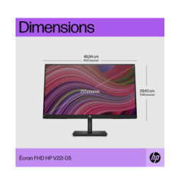 HP Écran FHD V22i G5 Écran FHD V22i G5 HP  (6D8G8AA)