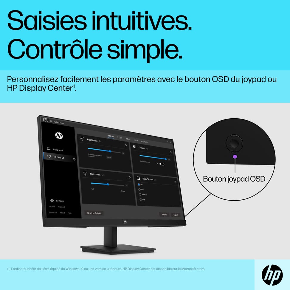 HP Écran FHD V24v G5 Écran FHD HP V24v G5  (65P62AA) — image 5
