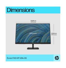 HP Écran FHD V24v G5 Écran FHD HP V24v G5  (65P62AA)