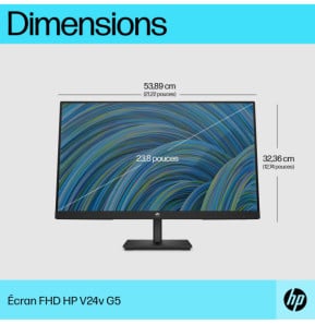 HP Écran FHD V24v G5 Écran FHD HP V24v G5  (65P62AA)