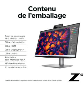 HP Écran de conférence Z24m G3 QHD Écran de conférence HP Z24m G3 QHD  (4Q8N9AA)