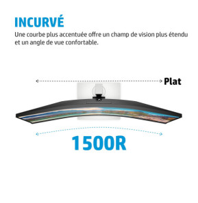 HP Écran de conférence E34m G4 WQHD Incurvé Port USB-C Écran de conférence HP E34m G4 WQHD Incurvé Port USB-C  (40Z26AA)