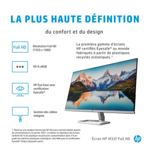 HP Écran Full HD M32f Écran Full HD HP M32f  (2H5M7AA)