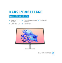 HP Écran HDR U32 4K Écran HDR HP U32 4K (368Y5AA)