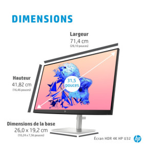 HP Écran HDR U32 4K Écran HDR HP U32 4K (368Y5AA)