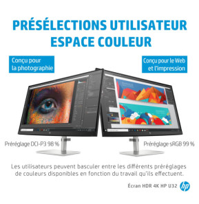 HP Écran HDR U32 4K Écran HDR HP U32 4K (368Y5AA)