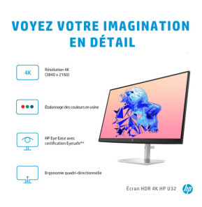 HP Écran HDR U32 4K Écran HDR HP U32 4K (368Y5AA)