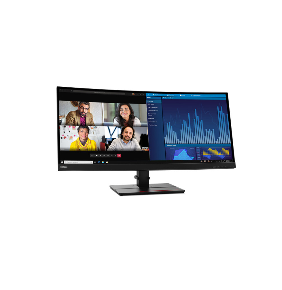 Lenovo ThinkVision P34w-20 LED display 86,7 cm (34.1") 3440 x 1440 pixels Wide Quad HD Noir (63F2RAR3EU)