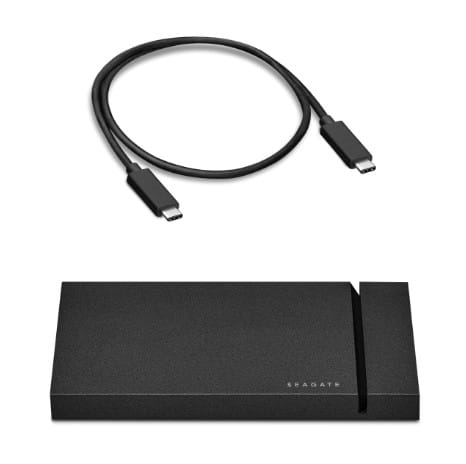 Seagate FireCuda 500 Go Noir Gaming SSD, 500GB, NVMe, USB 3.2 Type-C (STJP500400)