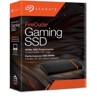 Seagate FireCuda 2 To Noir Gaming SSD, 2TB, NVMe, USB 3.2 Type-C  (STJP2000400)