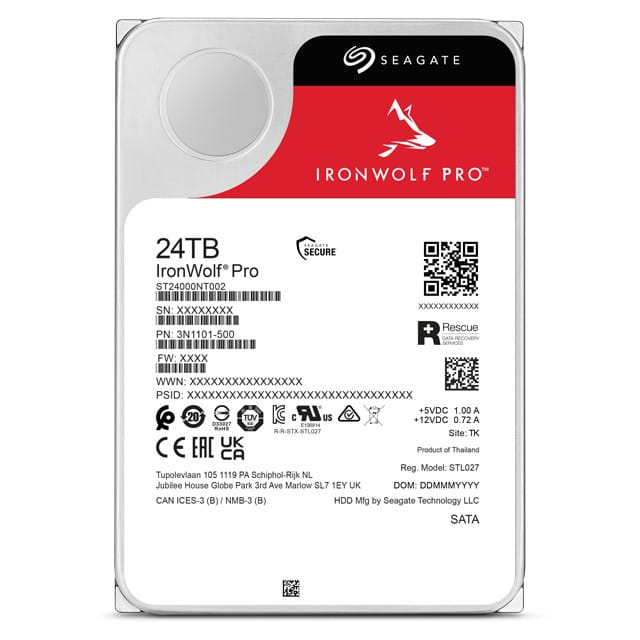 Seagate IronWolf Pro ST24000NT002 disque dur 3.5" 24 To Série ATA III (ST24000NT002) — image 4