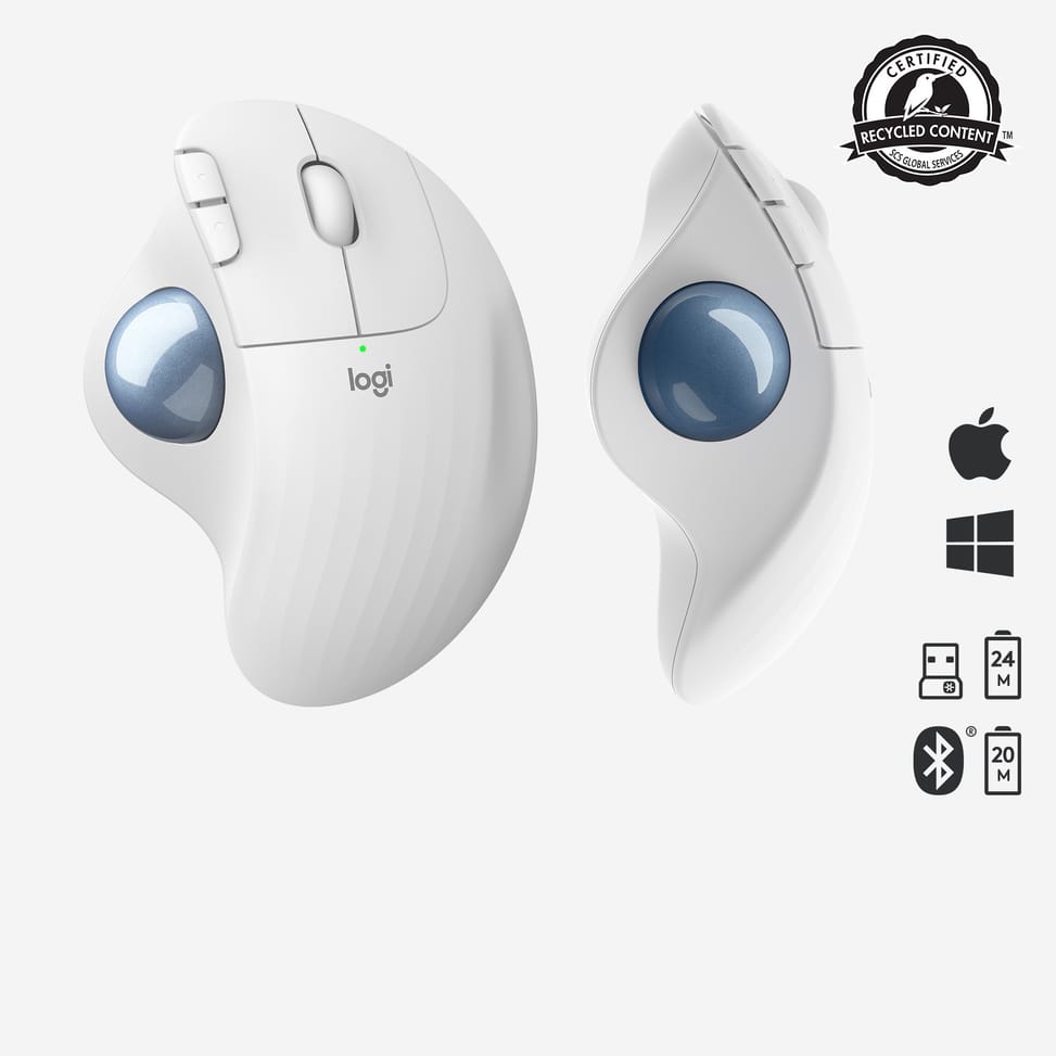 Logitech ERGO M575 Trackball 5 buttons, Bluetooth, Trackball, 400 - 2000 Dpi, 100 x 134 x 48 mm, 145 g  (910-005870) — image 6