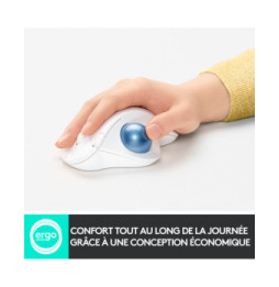 Logitech ERGO M575 Trackball 5 buttons, Bluetooth, Trackball, 400 - 2000 Dpi, 100 x 134 x 48 mm, 145 g  (910-005870)